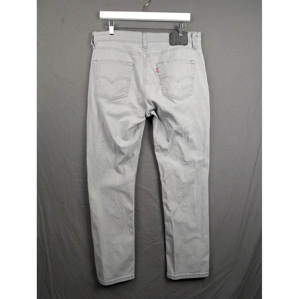 Levis‎ 514 Straight Fit Jeans Mens 34x32 Gray Denim